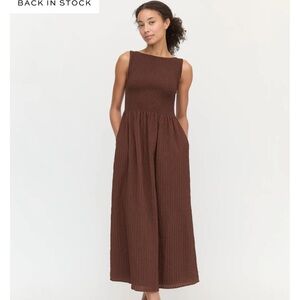 Hill House Brown Maxi Dress